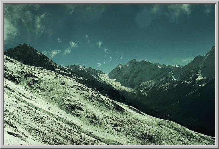 Richtung Fafleralp, Hollandia Hütte